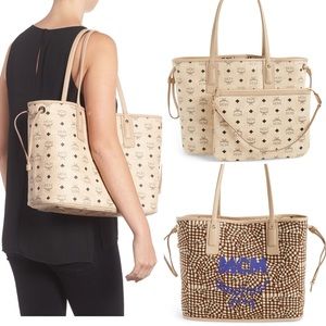 mcm medium reversible tote